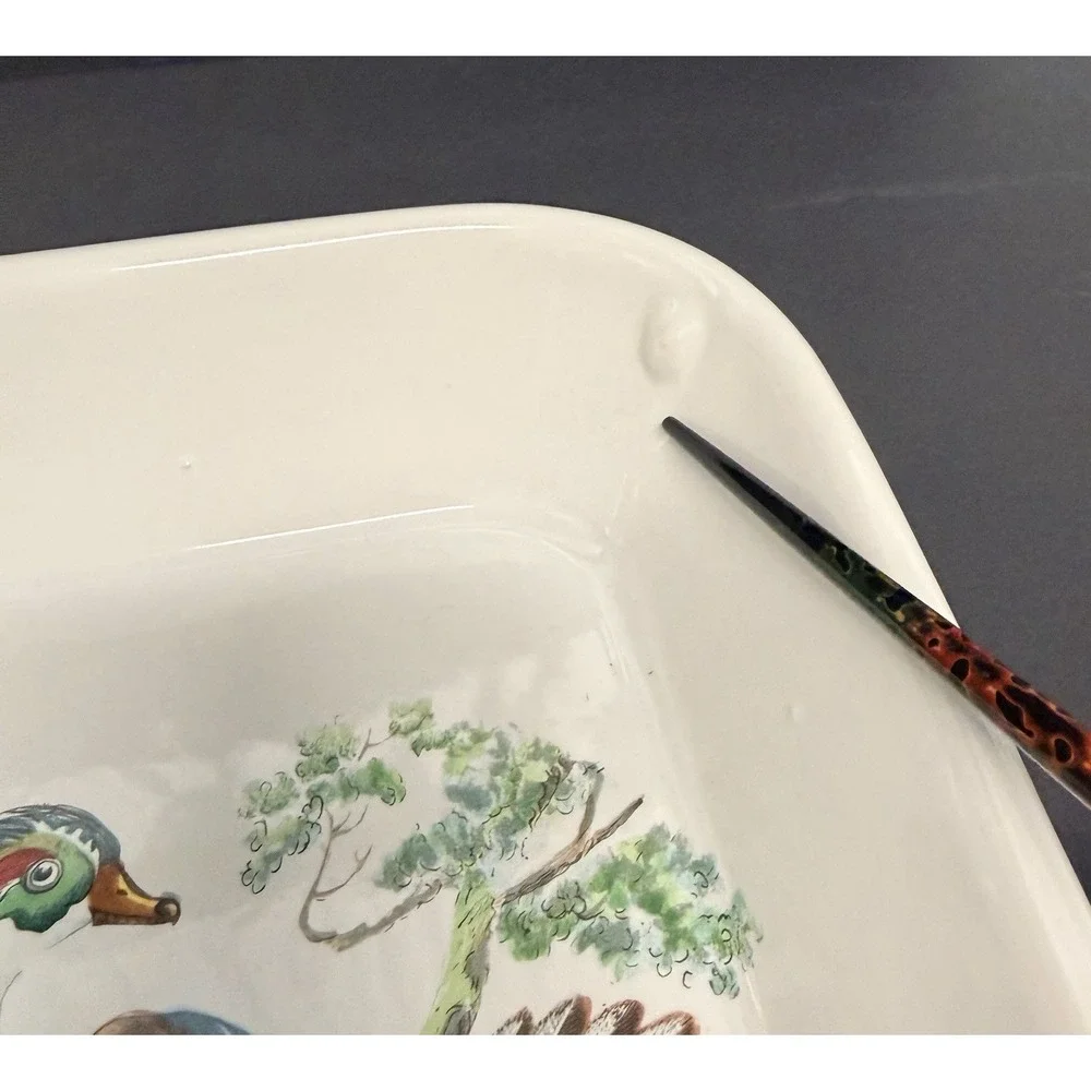 Vtg Portmeirion Birds of Britain Susan Williams Ellis Wood Duck Casserole Dish